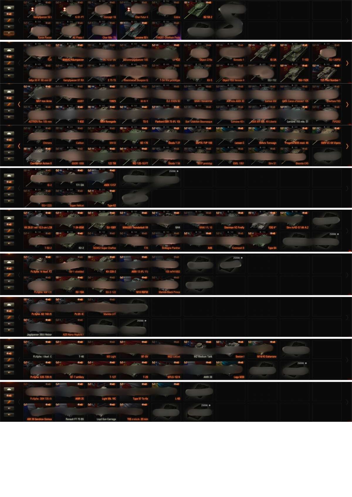 Sell world of tanks account